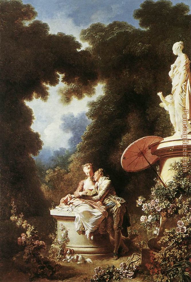 The Confession of Love painting - Jean-Honore Fragonard The Confession of Love art painting